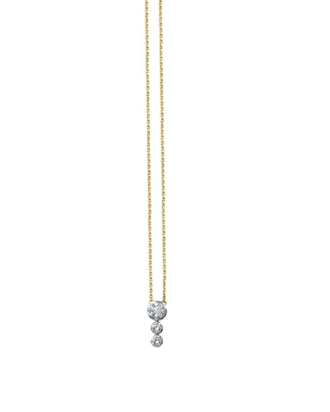 Classic FOU Trio Diamond Necklace