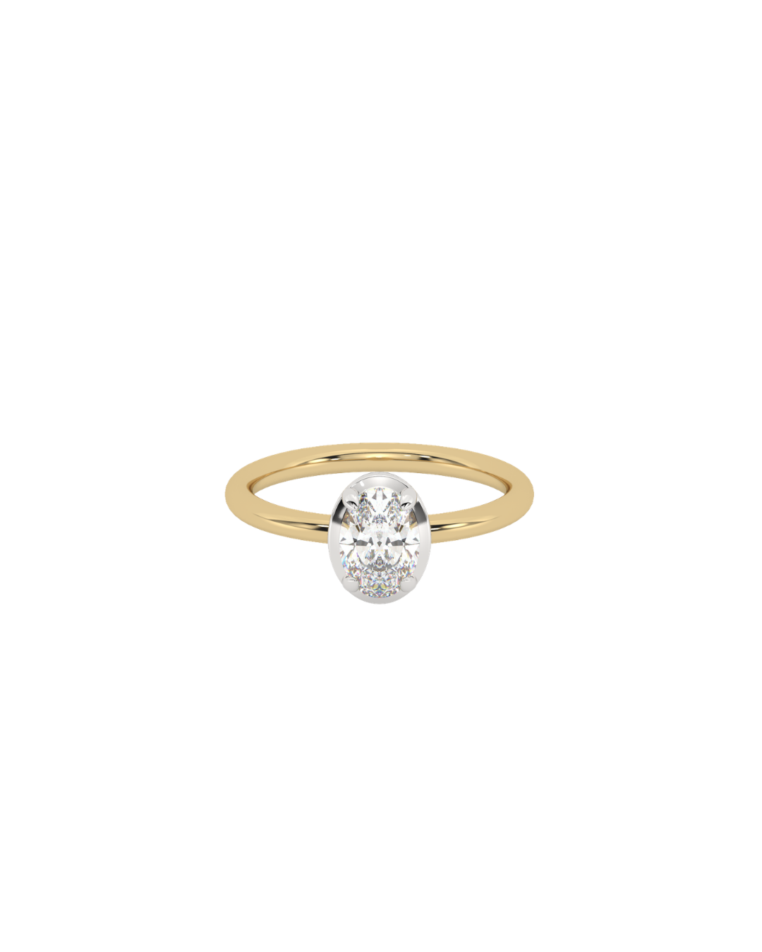 Classic FOU Diamond Oval Ring