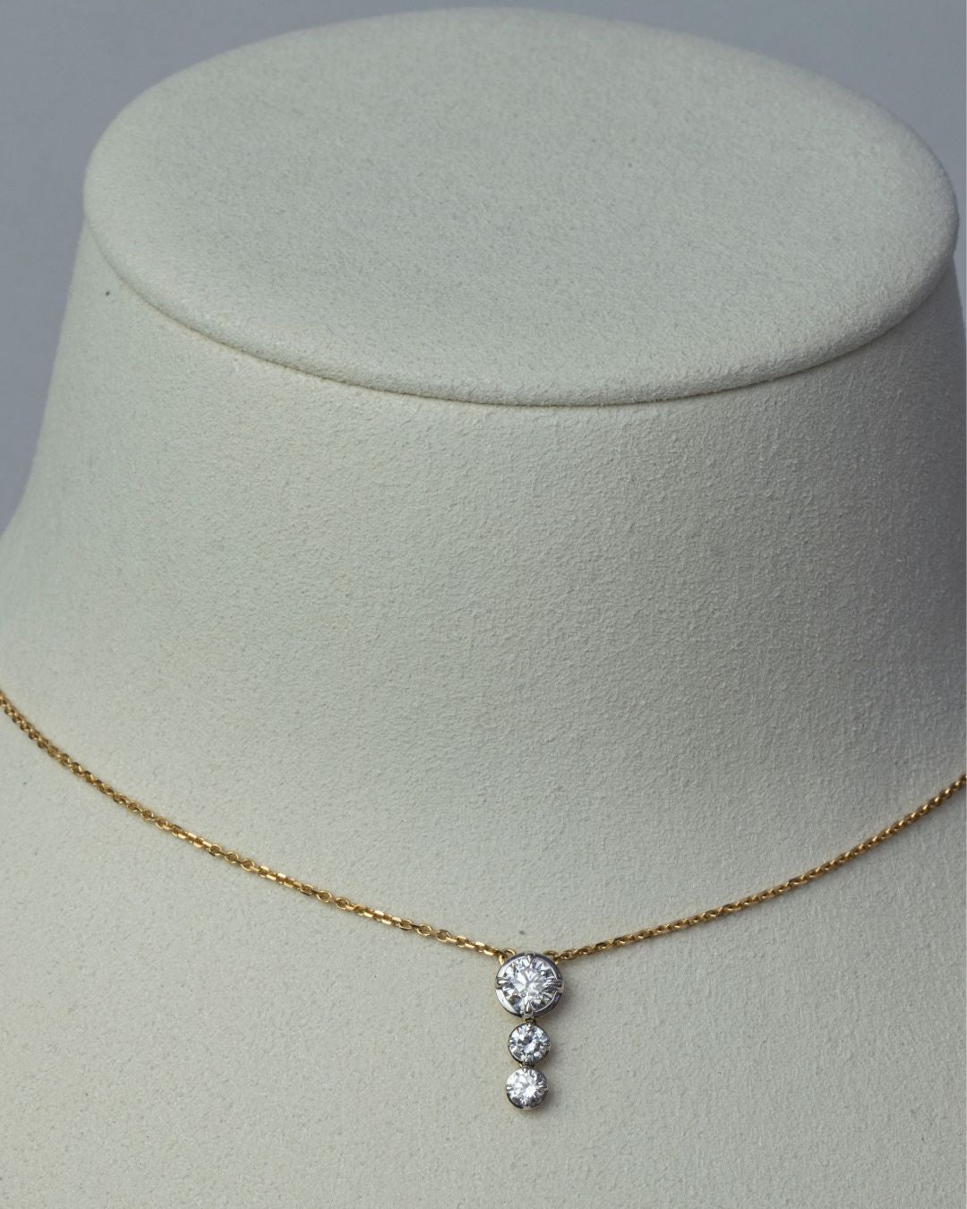 Classic FOU Trio Diamond Necklace