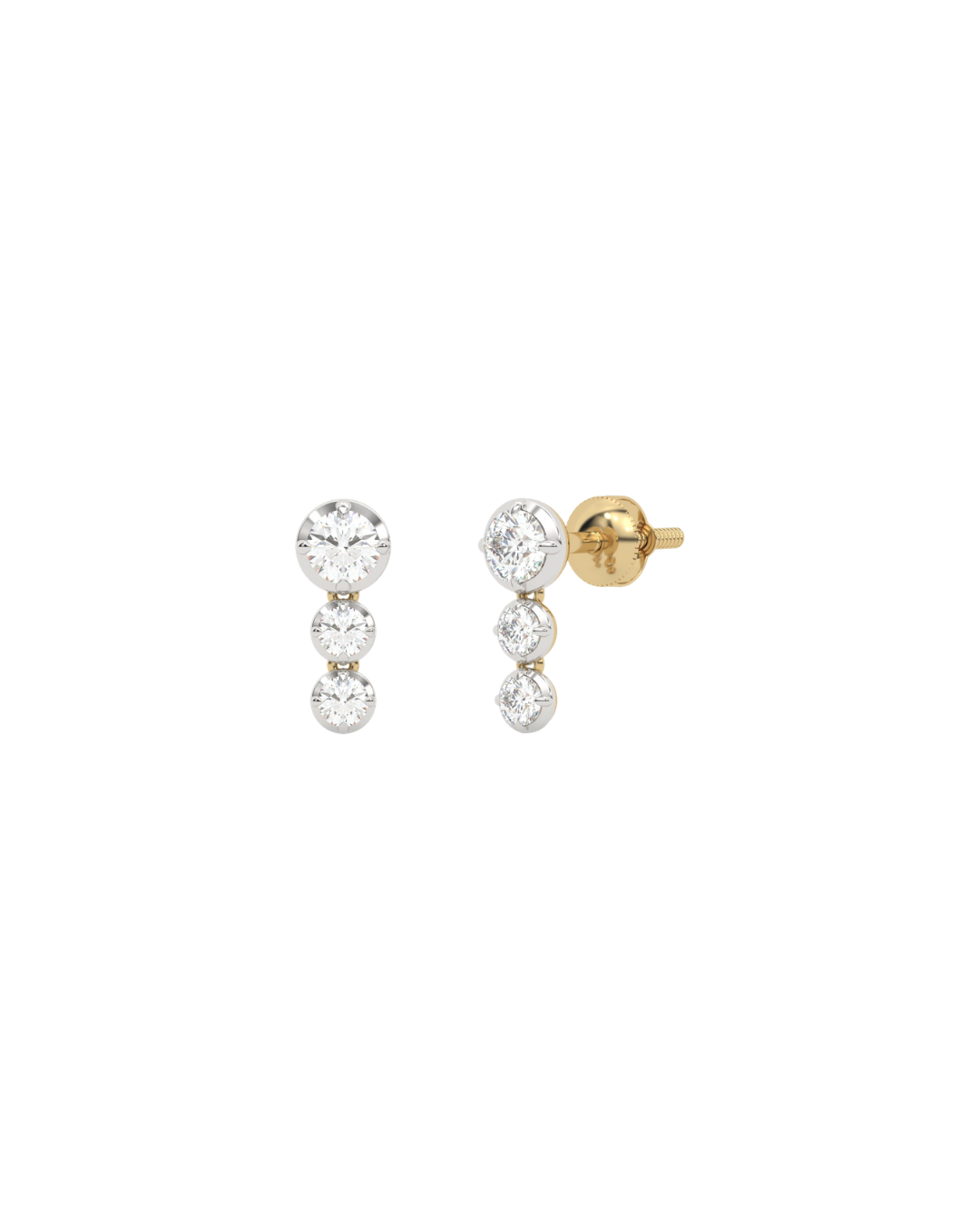 Classic FOU Trio Stud Earrings